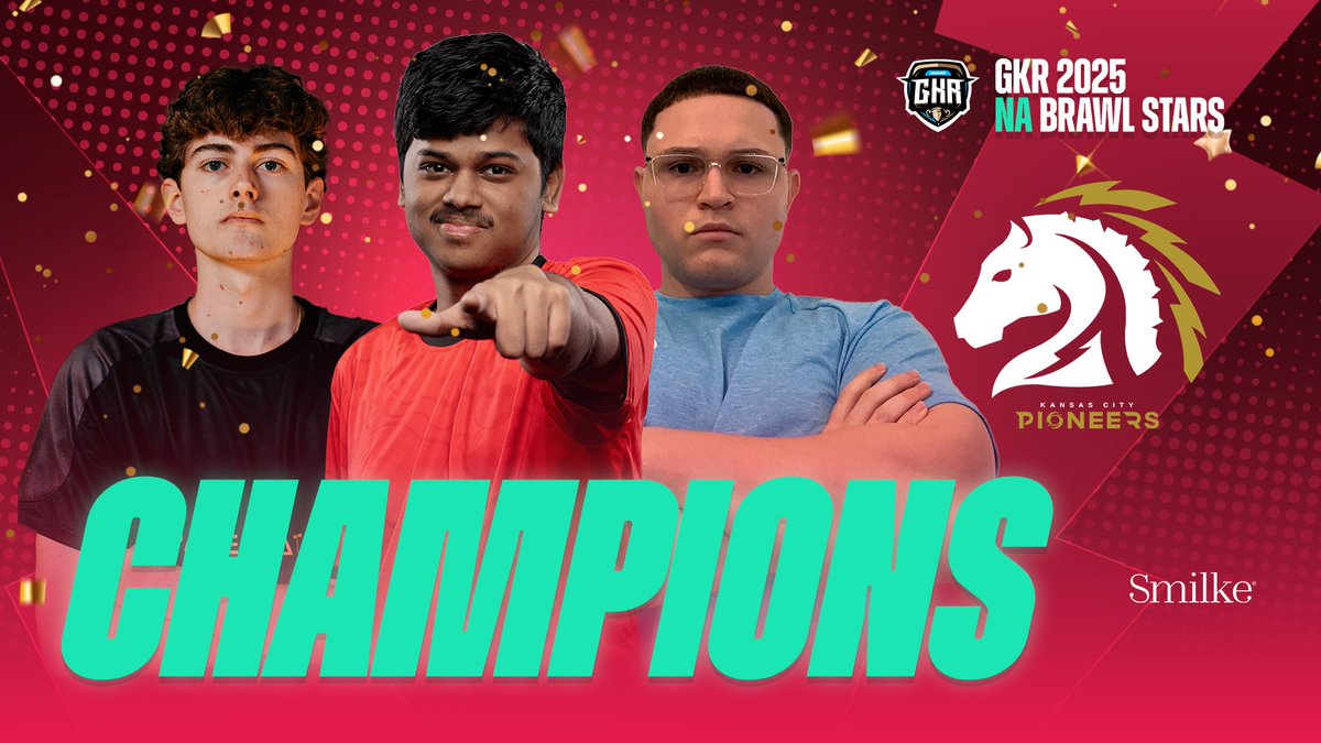 GkrLeagues's tweet image. 🏆 We have our North America Champion!

Congratulations to @PioneersGG, winners of GKR 2025 NA Brawl Stars.

Big ups to their org, coaching staff, and every single player involved 🙌