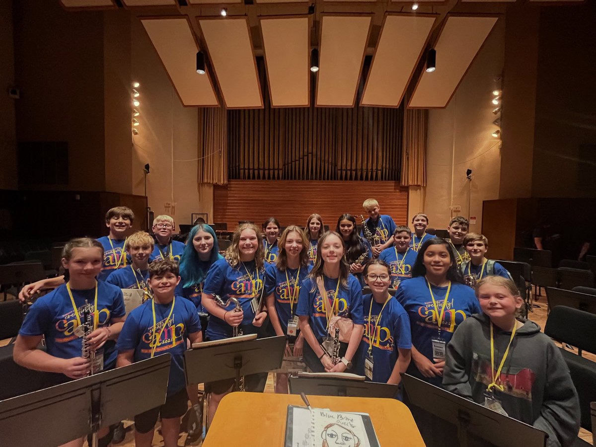 Look at all of the amazing North Ridgeville kids at Baldwin Wallace Conservatory BW Community Arts School Middle School Band Camp this past week!!!

These students spent 5 days in rehearsal, sectionals, and lessons to prepare for an amazing concert this afternoon.