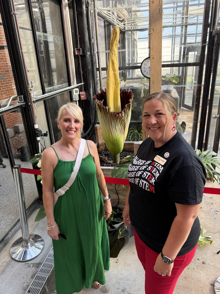A fun summer night!  Started with Art &amp; Design professor Luke Warren’s exhibition at Lorenzo Swinton’s gallery.  Fantastic show!  Then we stopped over to see a stinky plant and our good friend APSU STEM Dean Dr. Karen Meisch on campus. Go see Athena while it is blooming.