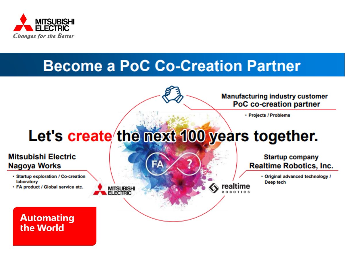 Mitsubishi Electric|FA|Global (@mitsubishi_fa) on Twitter photo 🌟 Explore a collaborative #PoC initiative with Mitsubishi Electric and Realtime Robotics (<a href="/realtime_i/">Realtime Robotics</a>) that tackles virtual commissioning challenges.
Unlock efficiencies and drive innovation in manufacturing!
Connect with us today!
🔗okt.to/l8DGaC 🌟 Explore a collaborative #PoC initiative with Mitsubishi Electric and Realtime Robotics (<a href="/realtime_i/">Realtime Robotics</a>) that tackles virtual commissioning challenges.
Unlock efficiencies and drive innovation in manufacturing!
Connect with us today!
🔗okt.to/l8DGaC