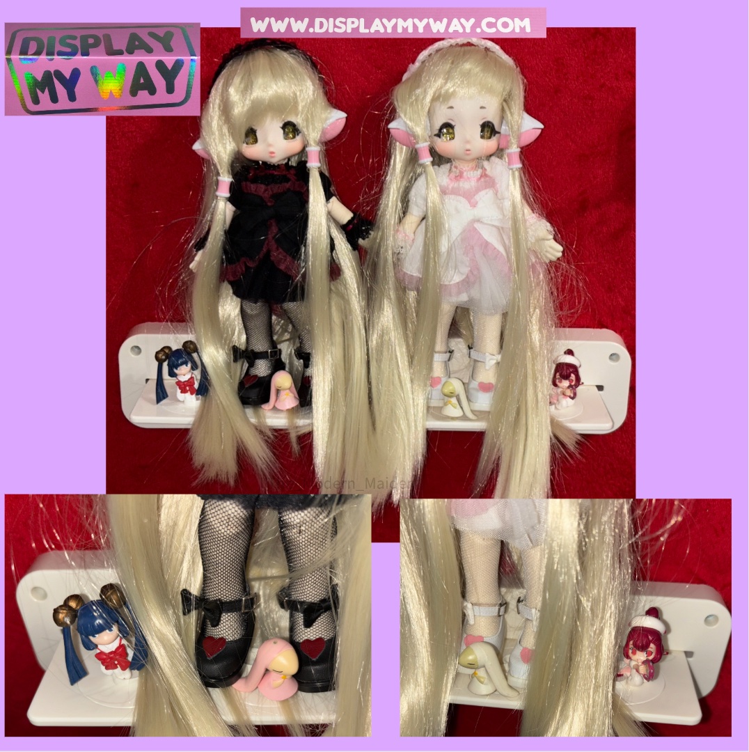 Display My Way! Customizable doll shelves! #displaymyway #customizabledollshelves #dollshelf #dollshelves #azone #kikipop #kikipopdoll #azonepookieboobonbon #azonechiika #tinyfoxdoll #tinyfoxlittlefrog #jilljelly #honeybears #dollcollector #dollcollection #kinokojuice