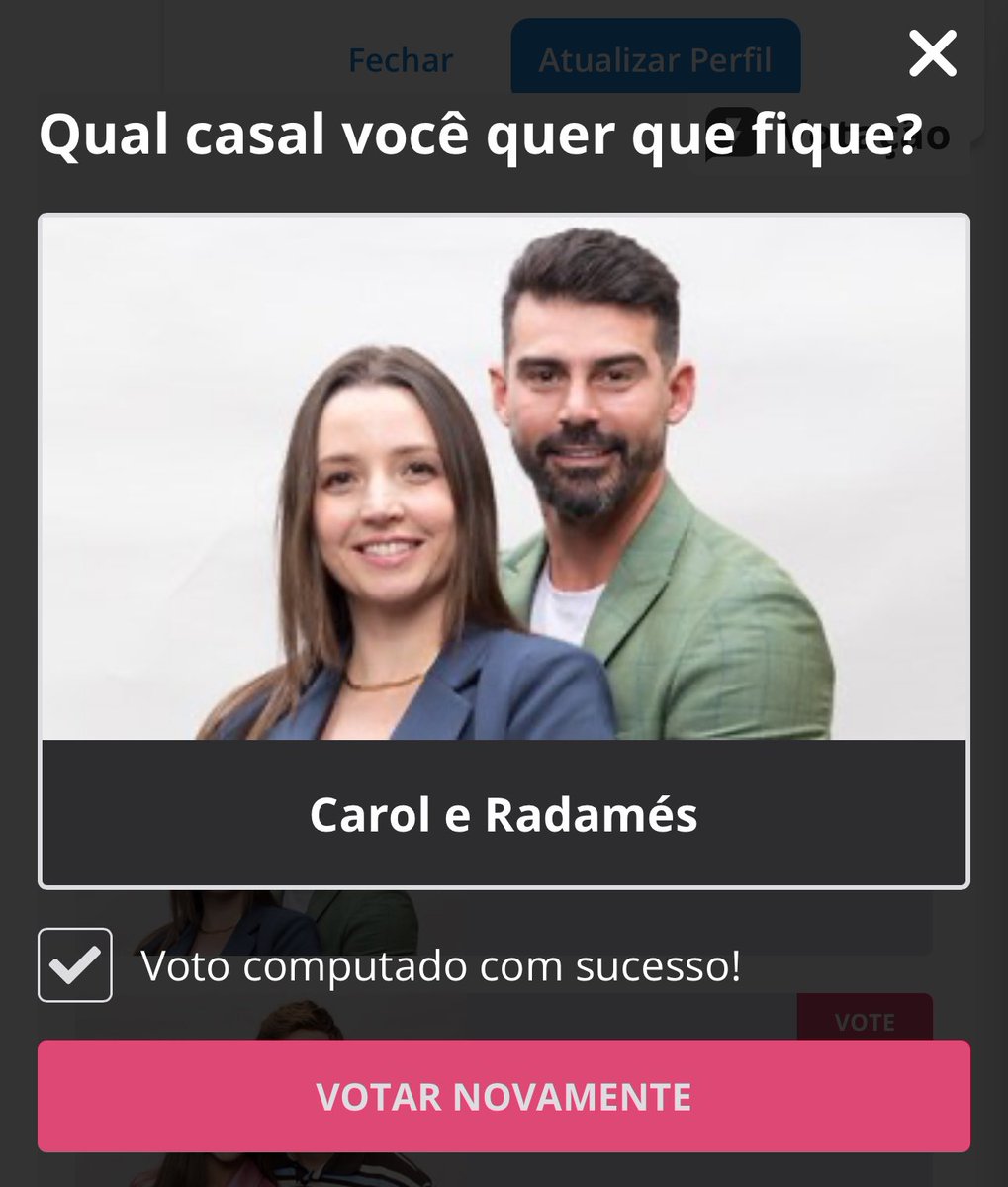 MutiroesFurlan's tweet image. MUTIRÃO DO VOTO 🗳️
ENTREM NESSE LINK E DER SEU VOTO NA CAROL E RADAMÉS !!
▶️ VOTO: r7.com/powercouple
FAV E RT PRA ESPALHAR!!