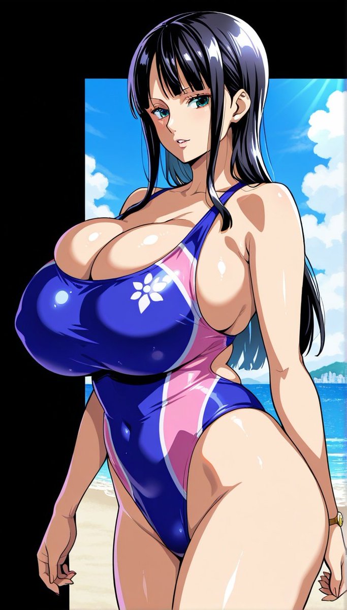 RobinNico21146's tweet photo. Nico Robin wearing a swimsuit is walking on the streets of a beach town while on vacation 🌊☀
Source: https://t.co/D0E2zrrF2U
#AIart #animefanart #waifuAI #illustration #Wallpaper #swimsuit #beachwear #beachtown #sexy #onepiece #onepiecefanart #NicoRobin #nicorobinonepiece https://t.co/k35s8nvHzp