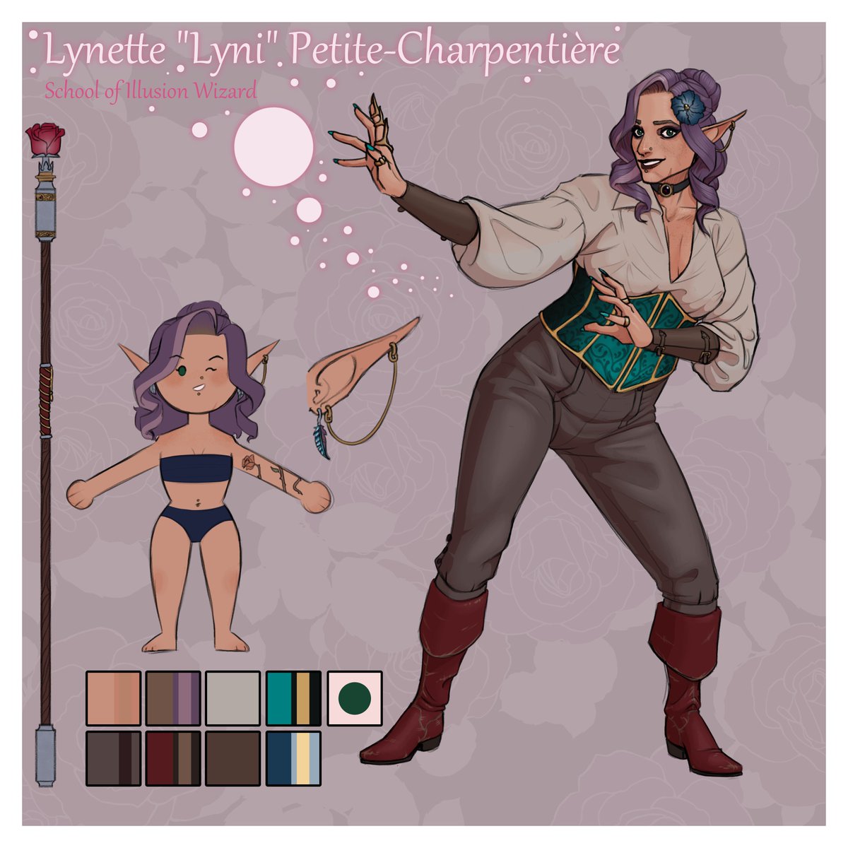 Man, it's always such a joy to redraw this baby.
I will forever love her with all my heart 🥰

#DnD #dungeonsanddragons #dndoc