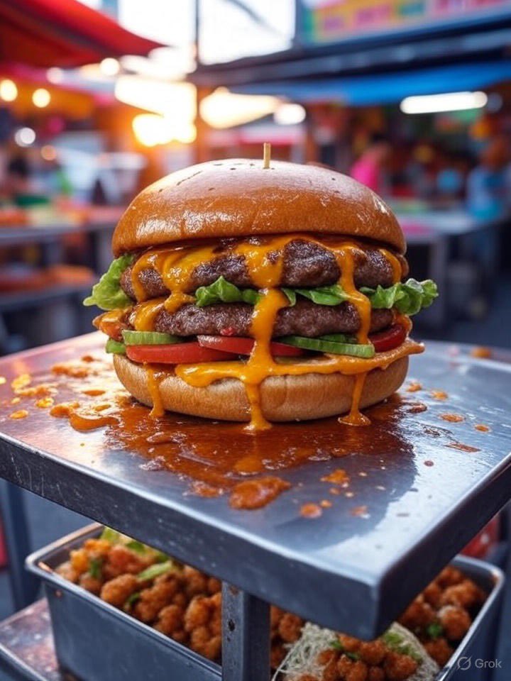 Alex_PMB_LMNR's tweet photo. 🍔 อาการไม่ดี แต่เบอร์เกอร์เราช่วยได้! เนื้อฉ่ำ ๆ ซอสแซ่บลืมป่วย ชีสยืดนุ่มสุดฟิน! 📩 DM สั่งเลย ส่งไวถึงหน้าบ้าน! #เบอร์เกอร์ฟิน #พรีออเดอร์ https://t.co/4Z2OgQOnI2