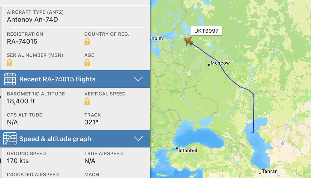 Cecilia Sykala (@ceciliasykala) on Twitter photo Russian Federation Antonov An-74D
Beslan, Republic of North Ossetia - Alania to
St Petersburg Russia.
RA-74015 #15211F
Uktus Avia Company a Russian charter carrier based in Koltsovo. Charter services including VIP transport.
<a href="/Borrowed7Time/">Johnny Gemini</a> Russian Federation Antonov An-74D
Beslan, Republic of North Ossetia - Alania to
St Petersburg Russia.
RA-74015 #15211F
Uktus Avia Company a Russian charter carrier based in Koltsovo. Charter services including VIP transport.
<a href="/Borrowed7Time/">Johnny Gemini</a>