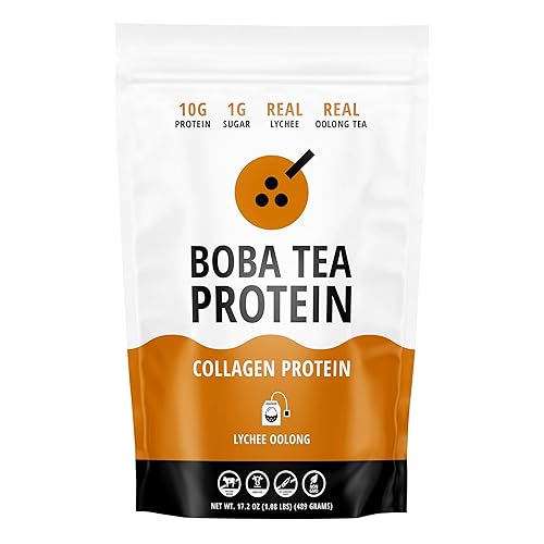 CookieSlapper's tweet image. I just received Boba Tea Protein Lychee Oolong Flavored Collagen | 30 Servings | Grass-Fed Hydrolyzed Bovine Collagen Powder for Men and Women | Promotes Hair, Nail, Skin, Bone, and Joint  from yulmeer via Throne. Thank you! throne.com/cookieslapper #Wishlist #Throne