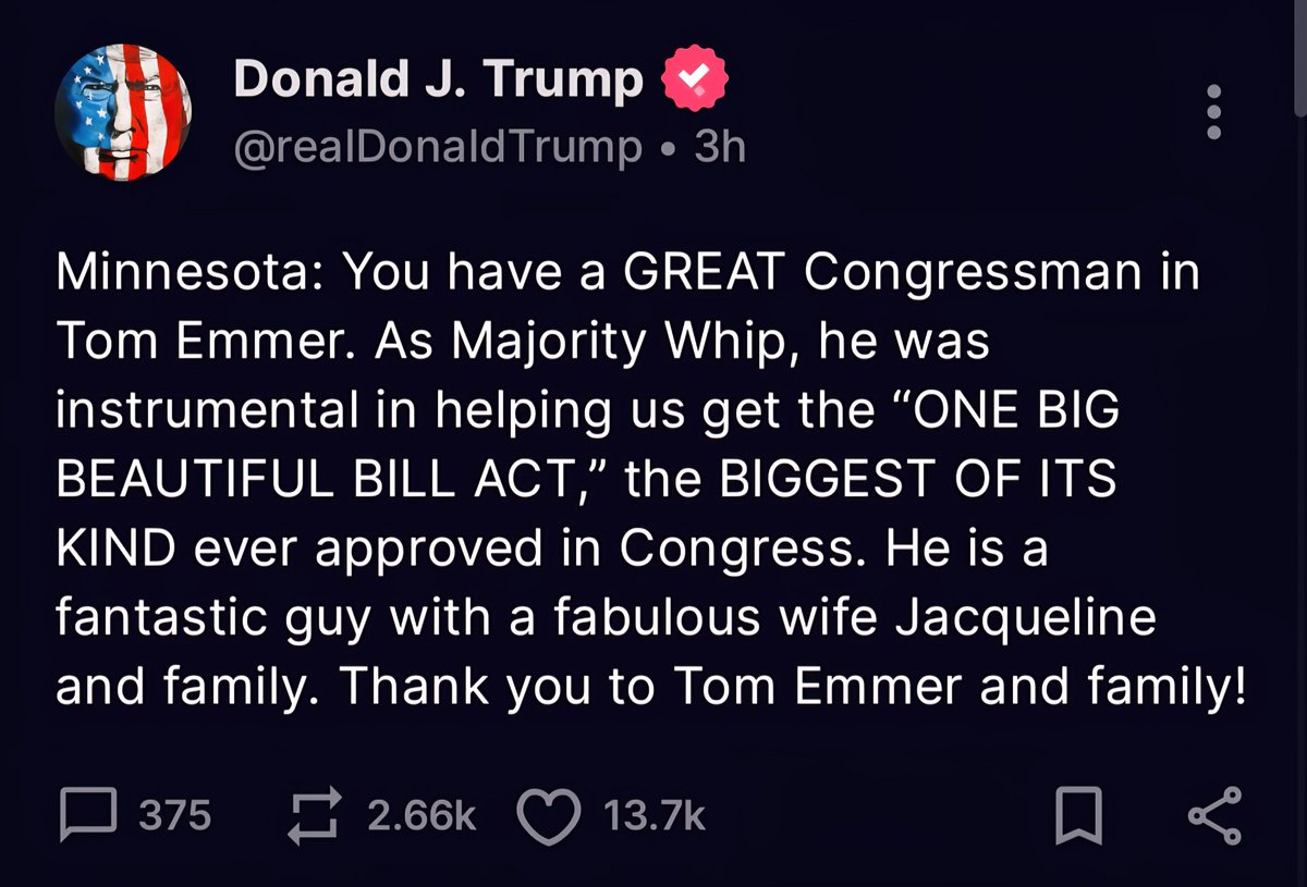 GopWright's tweet image. Great job, Tom Emmer!!! Thank you for your hard work!