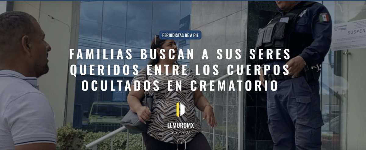 #DDHH |
🚨 Personas que pagaron servicios de #incineración en #CiudadJuárez exigen información, temen que los restos de sus seres queridos estén entre los 383 cuerpos almacenados en un #crematorio que por años  operó irregularmente

La Verdad Juárez /
✍️ elmuromx.org/2025/07/famili…