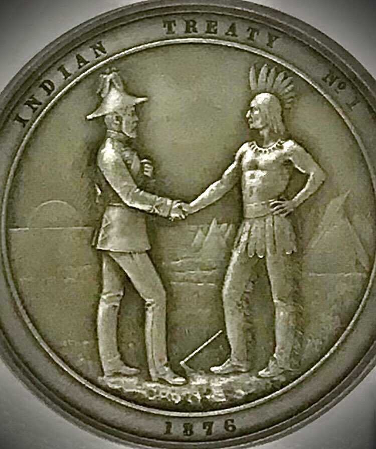 chickyblue1's tweet image. Coin from Rupert’s Land 1876.   Treaty Number One territory.