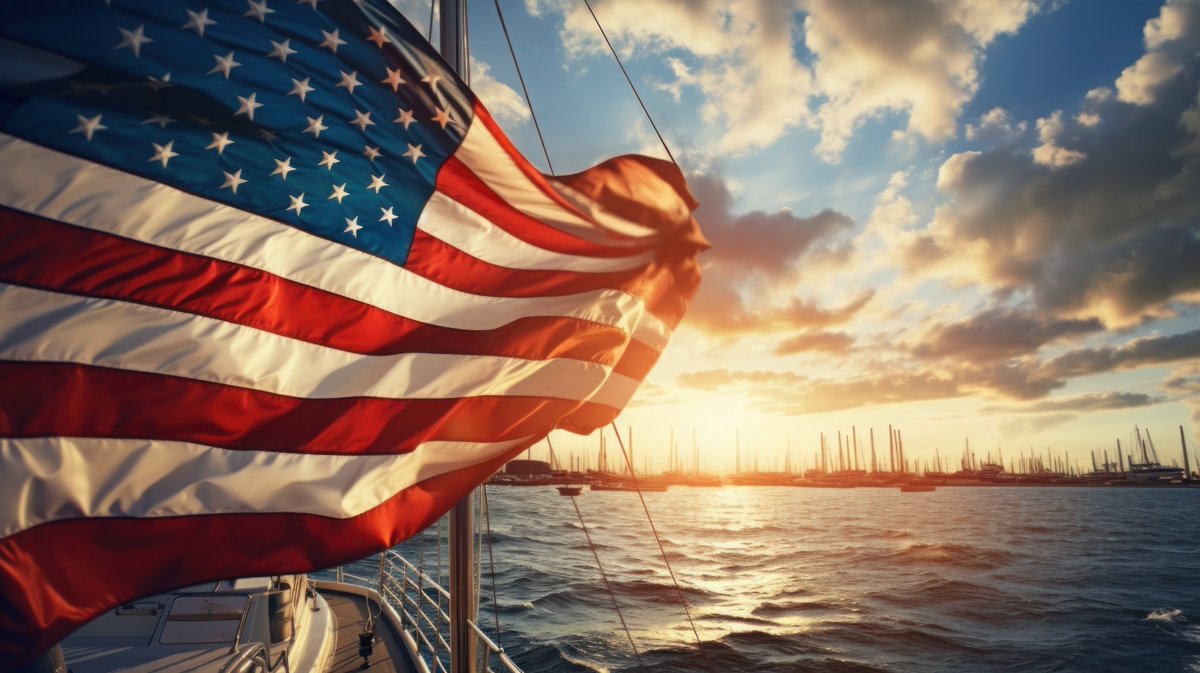 marinaassoc's tweet photo. 🇺🇸 Happy 4th of July from the Association of Marina Industries!
Here’s to a day of celebration, safe boating, and enjoying the waterfront with friends and family. Wishing everyone a fun and memorable Independence Day!
#MarinaLife #Happy4th #BoatingCommunity #AMI https://t.co/g06p7tYssx