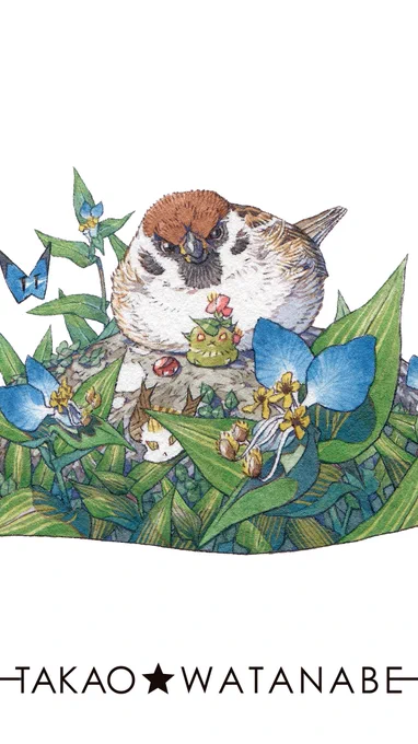 『ツユクサを観る』 #illustrations