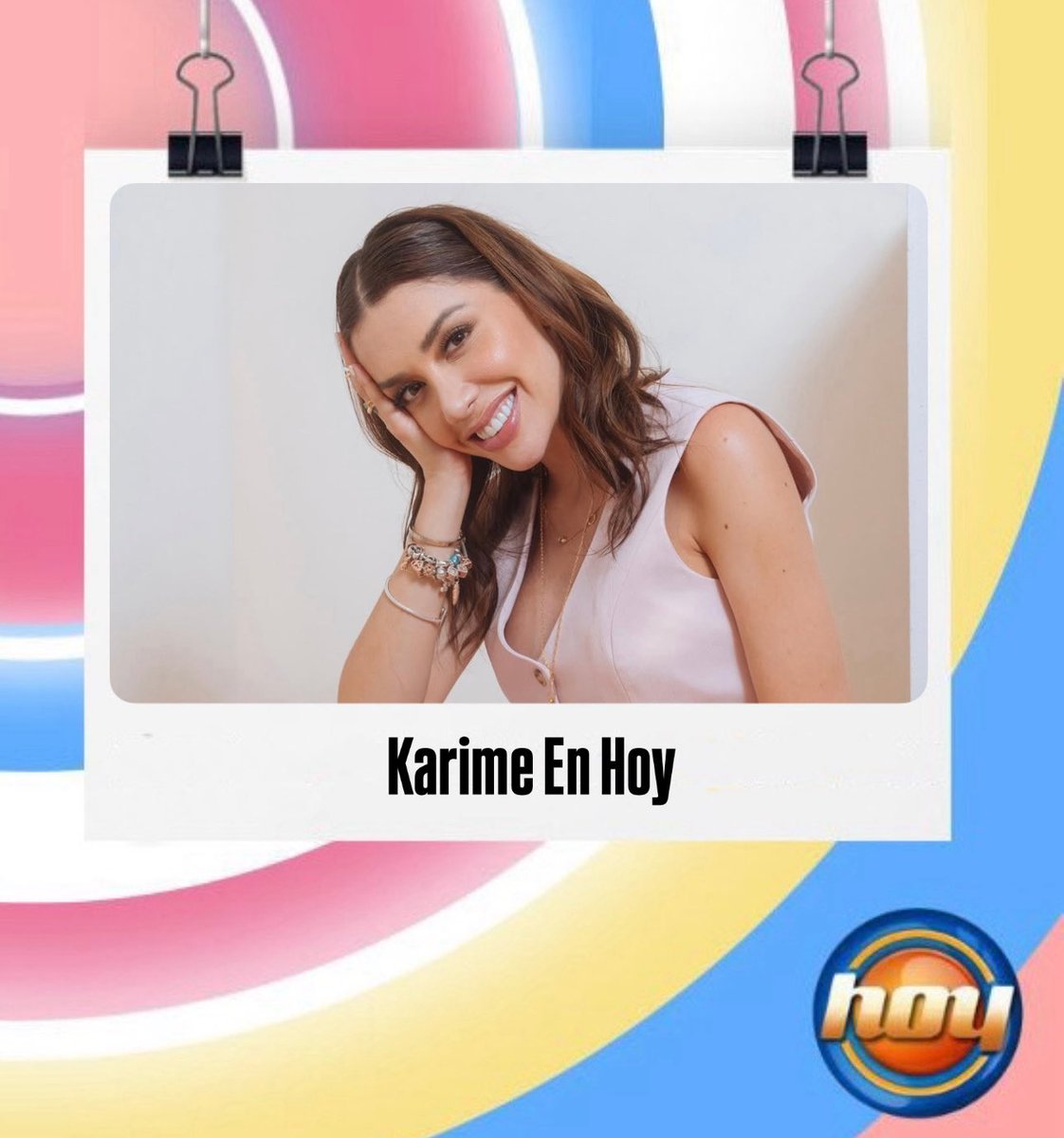 SupportKarime's tweet photo. 📺 ¡ATENCIÓN PERRISIMXS! 🐩✨

Este lunes no se pueden perder a Karime en el programa HOY. 🩷

#KarimePindter #KarimeSupport https://t.co/drEEJmMijS
