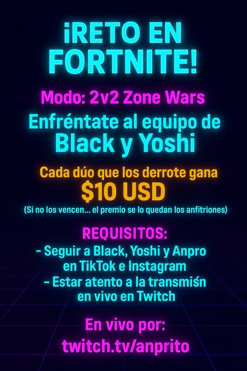 💸DINÁMICA POR 10$
📅HOY! YA! 
‼REQUISITOS: 
• Seguirme a mi, 
<a href="/anpritoo/">anpro ROT</a>
 y 
llegar a twitch Anprito

• Darle like y rt 
• Etiquetar 2 amigos