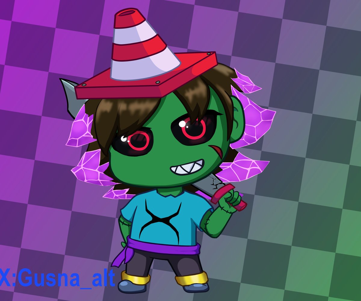 Para mi panita <a href="/Steve_AngelAF/">Steve the Zombie 🍷🌳</a> #art #draw #oc #ocart