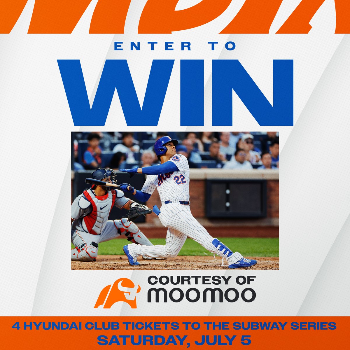 Repost for your chance to win 4 tickets to the Hyundai Club for the Subway Series, courtesy of <a href="/moomooApp/">moomoo</a>!

Rules: bit.ly/3ZAuD2s