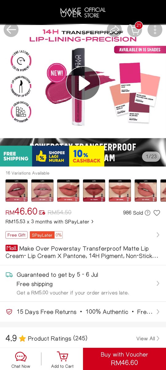 lommelovu's tweet photo. Buy 1 Get 1 cushion foundation
- ⁠buy glazed dapat free lip whip like siapa nak bagi kan???! 🤣

and kalau korang spend min rm150 dapat lagi palette worth rm115.

Sumpah cakap, pergi beli dekat shopee MAKE OVER sekarang👇🏻 
https://t.co/8I77oOJaNq https://t.co/sjeBVG6t3Z