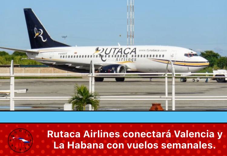✈️Rutaca Airlines anunció la apertura de la ruta Valencia-La Habana a partir del 18 de julio de 2025, con vuelos semanales los lunes y viernes operados con aviones Boeing 737 y McDonnell Douglas MD-80. 
<a href="/Conavil_ECM/">CONAVIL - Empresa de Construcción y Montaje</a> #LatirAvileño #CiegoEn26 #LaLuchaNoHaCesado