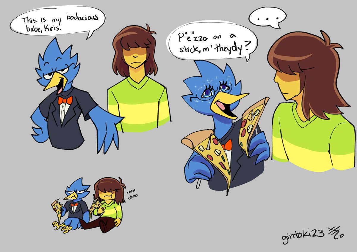 Very excited for THE DATE in Ch 5 amiright eheheheh #DELTARUNE