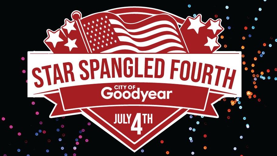 Are you ready for an unforgettable 4th of July?! Star Spangled 4th takes place at Goodyear Ballpark tomorrow night from 6-9 p.m. and features food trucks, live music, family fun, and the city's first-ever massive drone show.✨
The drone show will only be visible from inside the