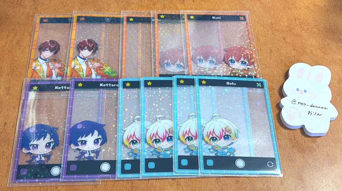 【交換】すたぽら ランダム クリア カード
譲）画像🧡🩵💜
求）💚等身&gt;&gt;SD
こちらは等身の場合等身のみ交換可。
難しいとは思いますが、検索からでもお気軽にお声かけください🙇‍♀️
 #すたぽらグッズ交換