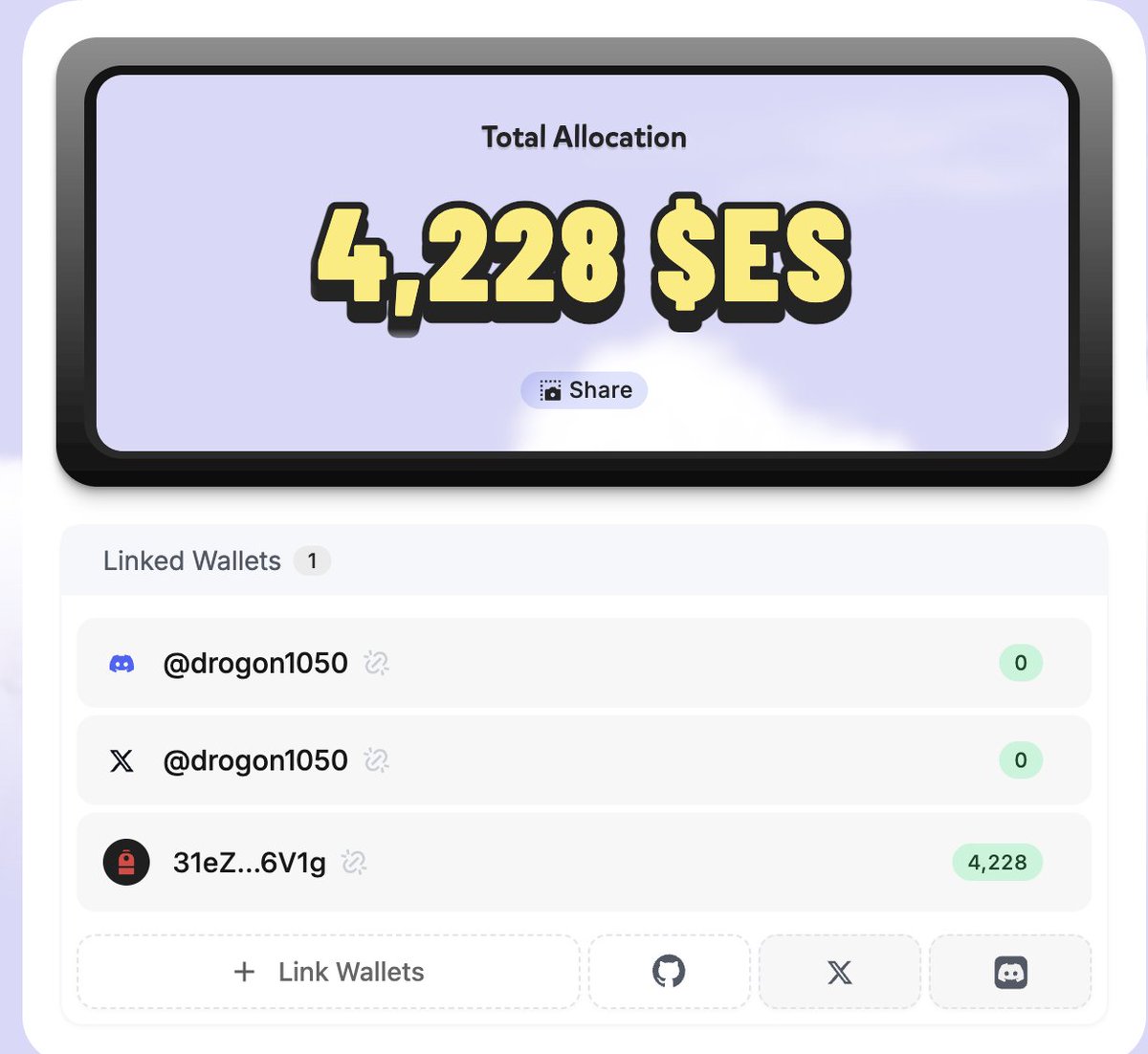 Eclipse $ES Airdrop checker is live!

You can check here:
🔗 claims.ecllpse.io

I paid high fees to bridge.
I bought the NFT.
But guess what?
Not eligible.
Thank you so much, Eclipse. Really appreciate it. 🙃