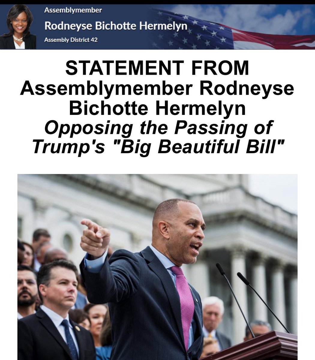 NYSBichotteHerm's tweet image. My #statement in unified opposition of the #BigUglyBill:
This 'big ugly bill,' as it is, in truth, a direct assault on the most vulnerable among us.
As @repjeffries said, "This reckless Republican budget is an immoral document... and we work for the American people."
READ…