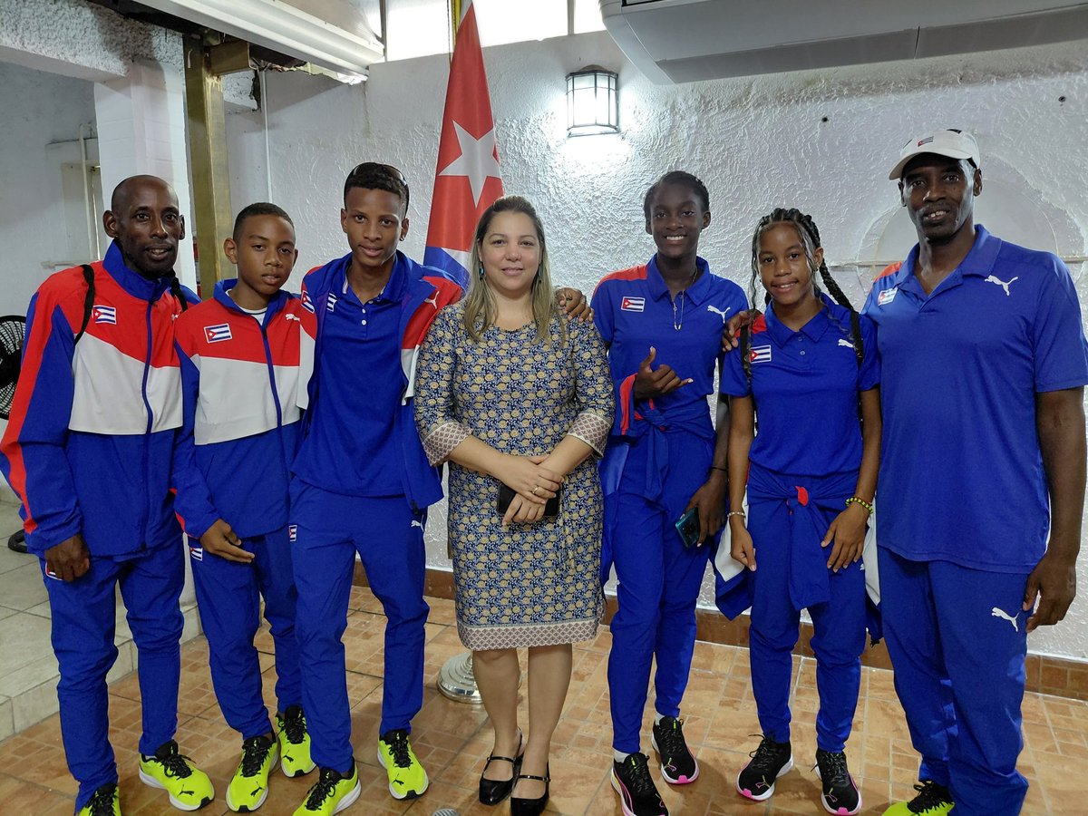 Oficina Política de la Embajada de Cuba en Panamá (@oficinacuba) on Twitter photo Recibimos en <a href="/EmbacubaP/">Embacuba Panamá</a> a delegación de jóvenes cubanos que participarán próximamente en Campeonato NACAC de Atletismo U13 y U15 en Managua, Nicaragua.
#CubaEsDeporte Recibimos en <a href="/EmbacubaP/">Embacuba Panamá</a> a delegación de jóvenes cubanos que participarán próximamente en Campeonato NACAC de Atletismo U13 y U15 en Managua, Nicaragua.
#CubaEsDeporte