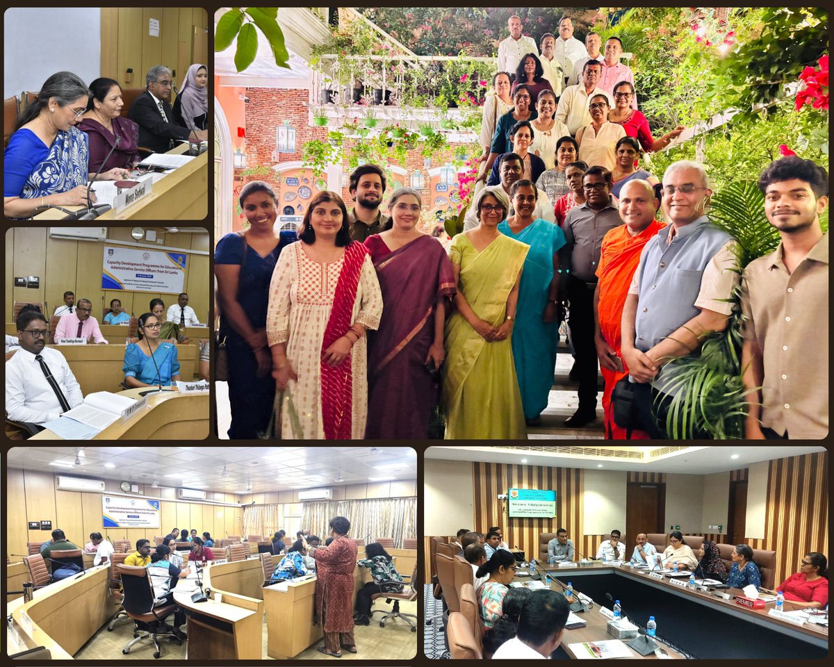 🇮🇳🤝🇱🇰 Strengthening regional education ties! 
20 Sri Lankan officers completed a 2-week leadership &amp; policy training in India, hosted by <a href="/CEMCA_COL/">CEMCA</a> and <a href="/NIEPA_Official/">NIEPA</a>. A powerful step towards collaborative, inclusive, and future-ready education. 
Visit: cemca.org/news/strengthe…