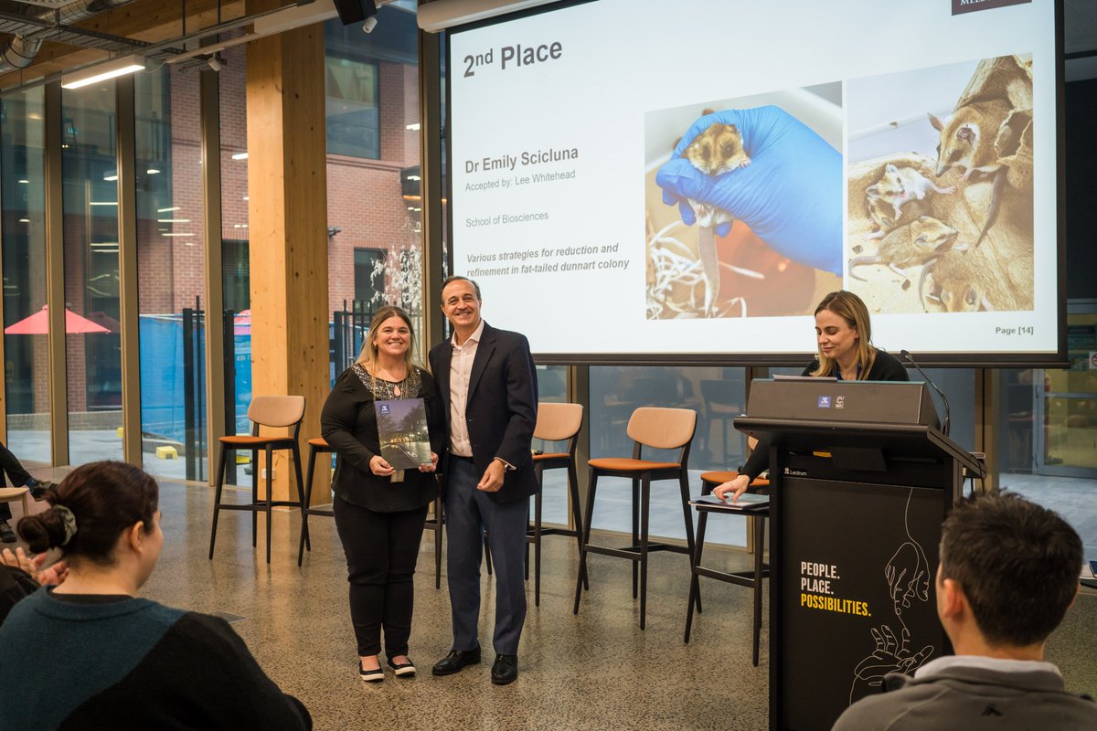 Dr Emily Scicluna ๐ (@drdunnart) on Twitter photo ๐#AnimalWelfare Award for my continued commitment to improving welfare of our #fattaileddunnarts. #Captivemanagement of animals is a privilege, and every animal life is valued and respected. My efforts are supported by my incredible manager <a href="/AJ_Pask/">Andrew Pask</a> and <a href="/colossal/">Colossal Biosciencesยฎ</a>. <a href="/UniMelb/">University of Melbourne</a> ๐#AnimalWelfare Award for my continued commitment to improving welfare of our #fattaileddunnarts. #Captivemanagement of animals is a privilege, and every animal life is valued and respected. My efforts are supported by my incredible manager <a href="/AJ_Pask/">Andrew Pask</a> and <a href="/colossal/">Colossal Biosciencesยฎ</a>. <a href="/UniMelb/">University of Melbourne</a>