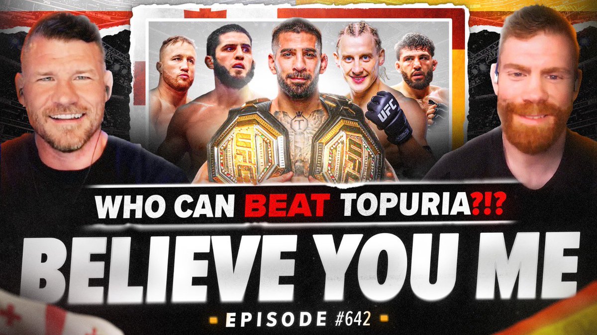 BYMPod's tweet image. It's a BRAND NEW #BelieveYouMe with @bisping and @felderpaul talking all the action from #UFC317, what's next for everyone on the card, Sean Strickland rushing the cage and so much more!
youtu.be/eRAPOpTCBMw?si…