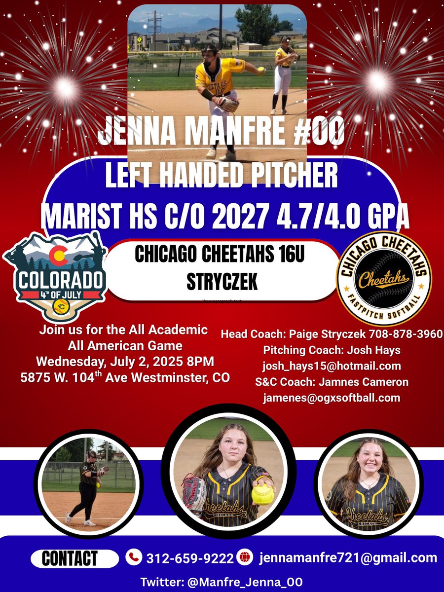 Jenna Manfre (@manfre_jenna_00) on Twitter photo I am so excited to be playing in the All-Academic All-American game Wednesday night at 8 pm! I’d love to see you there! <a href="/TommieSoftball/">St. Thomas Softball</a> <a href="/SLUSoftball/">SLU Softball</a> <a href="/VUSoftball/">Villanova Softball</a> <a href="/IndStSoftball/">Indiana State Softball</a> <a href="/MasonSoftball/">George Mason Softball</a> <a href="/MaristSoftball/">Marist Softball</a> <a href="/BUKnightsSB/">Bellarmine Softball</a> <a href="/ButlerSoftball/">Butler Softball</a> <a href="/FlyerSoftball/">Dayton Softball</a> <a href="/LindenwoodSB/">Lindenwood Softball</a> <a href="/MSUEaglesSB/">Morehead State Softball</a> I am so excited to be playing in the All-Academic All-American game Wednesday night at 8 pm! I’d love to see you there! <a href="/TommieSoftball/">St. Thomas Softball</a> <a href="/SLUSoftball/">SLU Softball</a> <a href="/VUSoftball/">Villanova Softball</a> <a href="/IndStSoftball/">Indiana State Softball</a> <a href="/MasonSoftball/">George Mason Softball</a> <a href="/MaristSoftball/">Marist Softball</a> <a href="/BUKnightsSB/">Bellarmine Softball</a> <a href="/ButlerSoftball/">Butler Softball</a> <a href="/FlyerSoftball/">Dayton Softball</a> <a href="/LindenwoodSB/">Lindenwood Softball</a> <a href="/MSUEaglesSB/">Morehead State Softball</a>