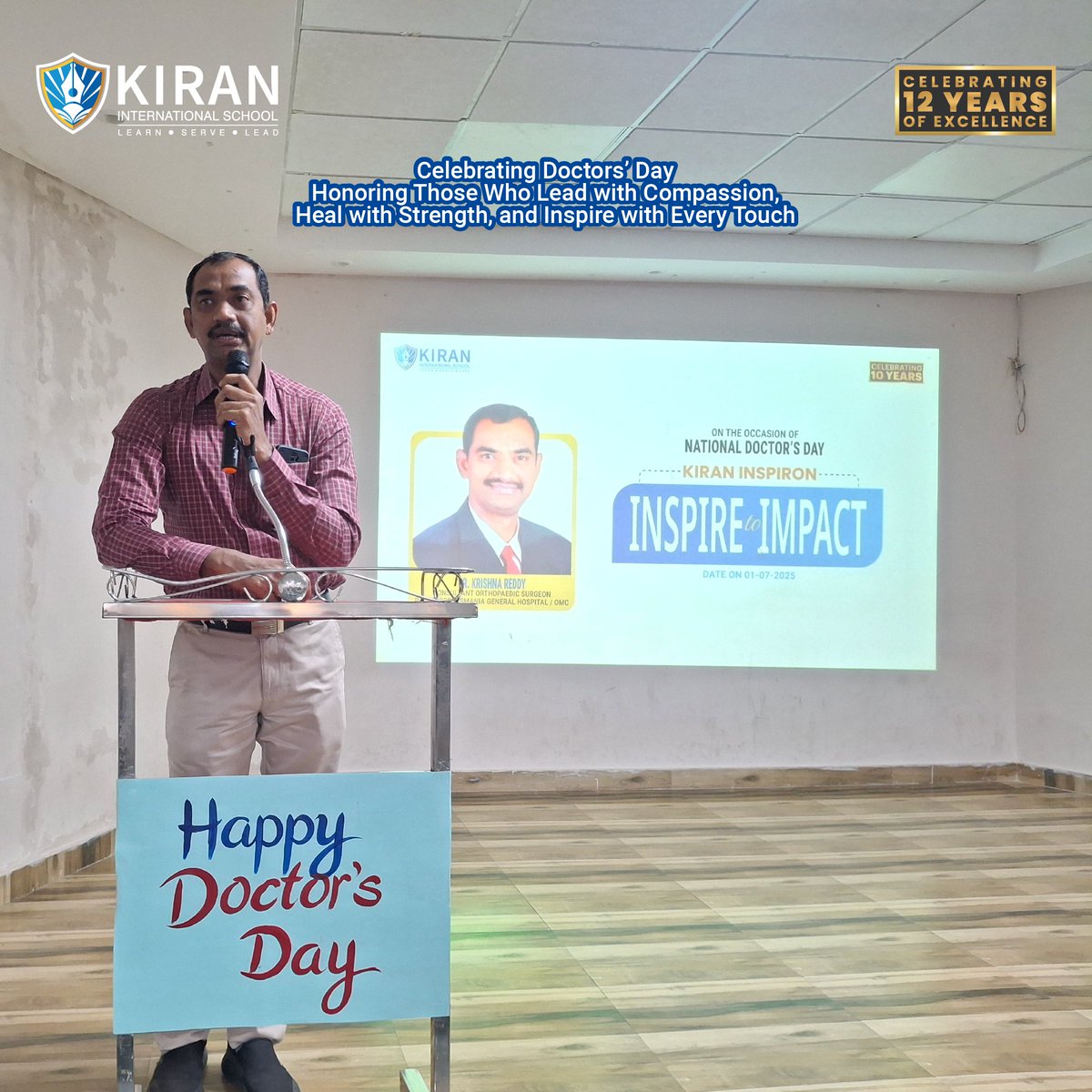 KIRAN_INTSCHOOL's tweet image. On #NationalDoctorsDay, Grades 7 &amp;amp; 8 #Kiranites were inspired by Dr. Krishna Reddy, who shared invaluable insights on bone health, nutrition, and active living.
His wisdom sparked curiosity, encouraging students to take charge of their well-being from an early age.

#CBSE