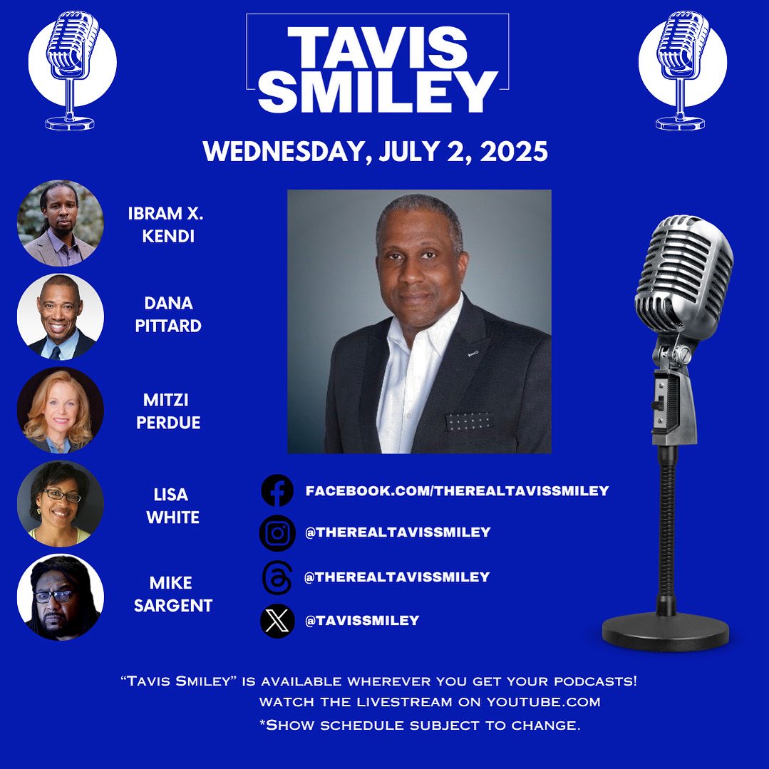 #kbla1580 #unapologeticallyprogressive #tavissmiley #tavissmileyshow #ibramxkendi #danapittard #mitziperdue #lisawhite #mikesargent #blackfilmcriticscircle #summermovies #sinners #jurassicworldrebirth #iranattack #malcolmlives #malcolmx #paleontology <a href="/ibramxk/">Ibram X. Kendi</a> <a href="/MitziPerdue/">Mitzi Perdue</a>