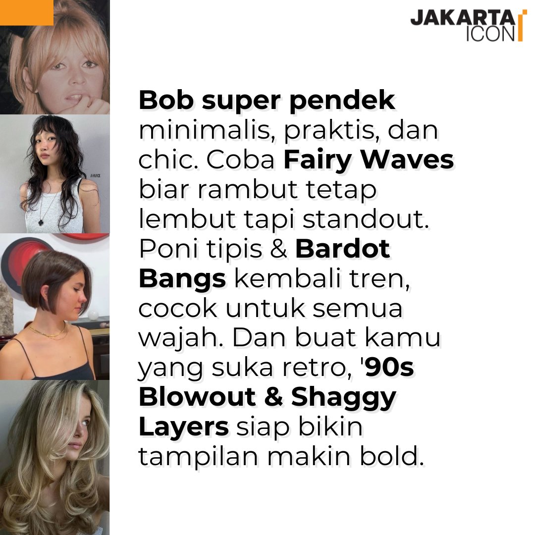 jak_icon's tweet photo. Hai, Jakizen!
Siap tampil beda di 2025? Dari bixie sampai jellyfish cut, gaya rambut tahun ini makin berani, edgy, dan penuh karakter!
Gak cuma gaya, tapi juga ekspresi diri. https://t.co/edMfUQa1nE