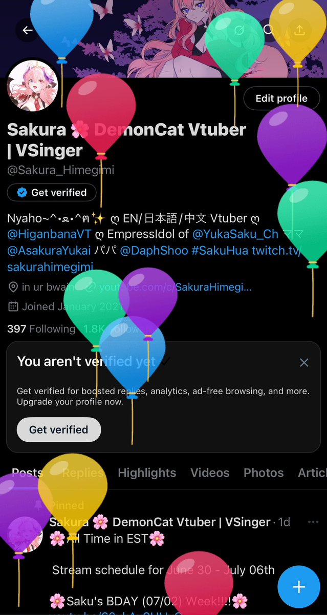 Sakura 🌸 DemonCat Vtuber | VSinger tweet media