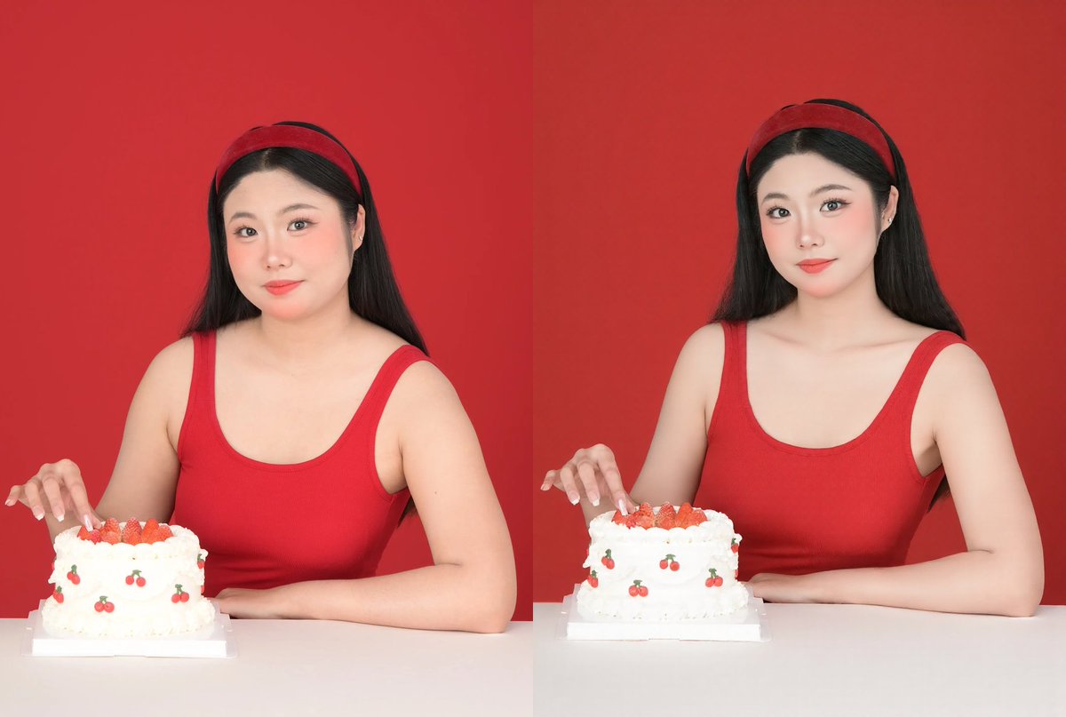 ripe18's tweet image. 训练了一个自动修图的Kontext lora,可以快速美颜和修图,告别繁琐的修图操作,20秒一张,爽歪歪~
模型和工作流可以在B站充电获取~
bilibili.com/video/BV1433Wz…