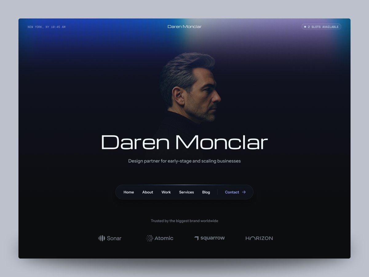 ahmadnfwd's tweet image. Starting a bit late, but here’s my first take on a Framer website template. More on the way!