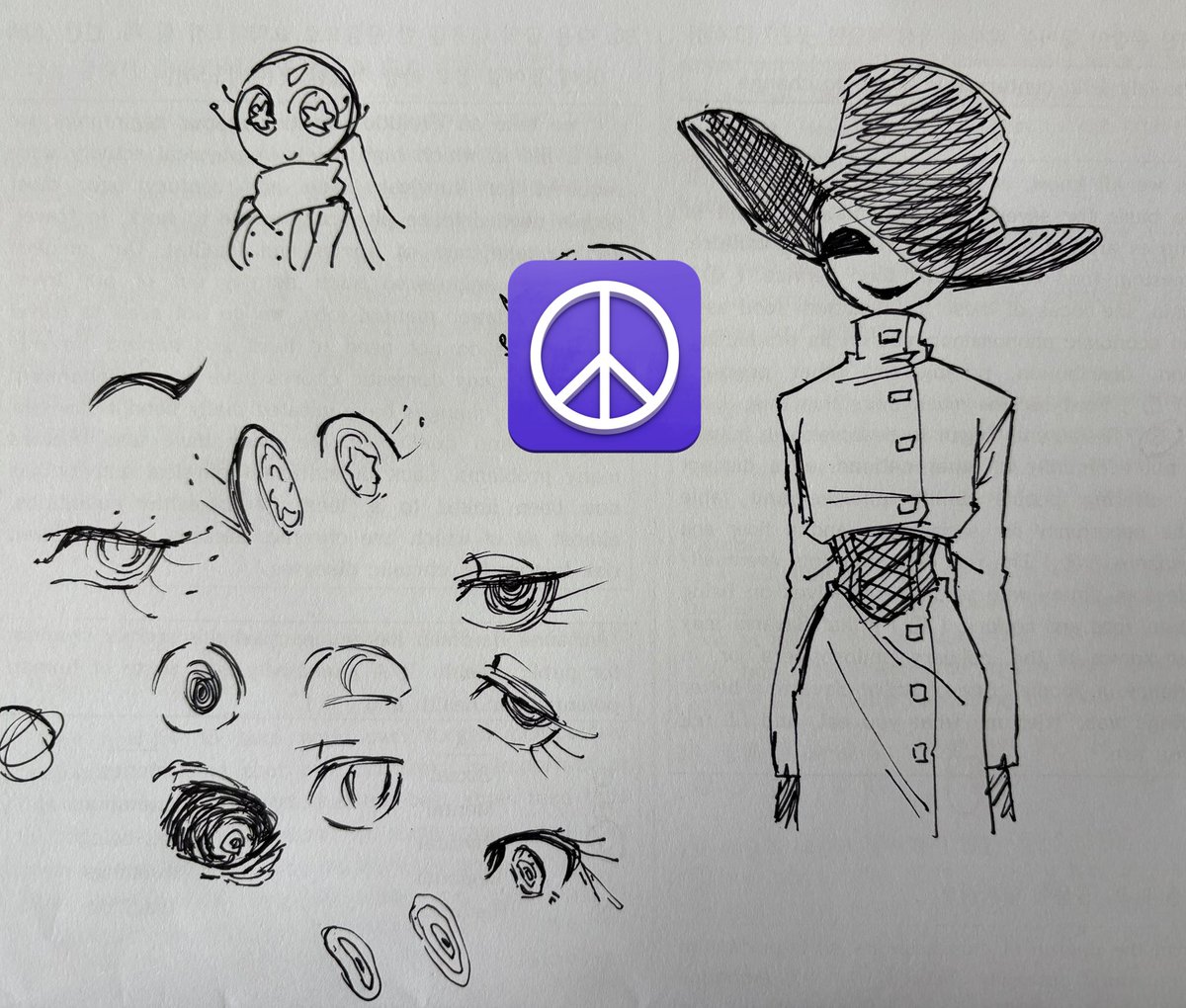 오랜만에 자지 않고 낙서 했다….