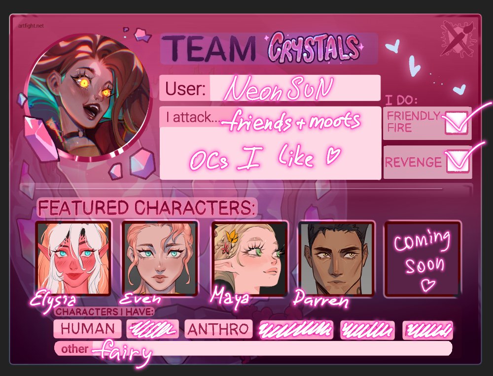 neonsun_art's tweet image. First time participating! Let's gooo
artfight.net/~neonsun_art
#artfight2025 #artfight #TEAMCRYSTALS