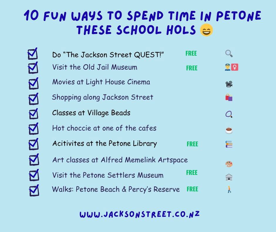 HuttHub's tweet image. Fun ways to spend time in Petone these school holidays #petone #huttvalley