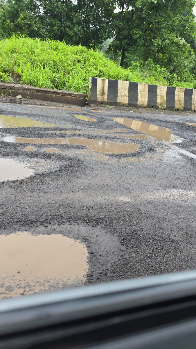 Jai ho NH66.
The craters are back - Kolad stretch feels more like the moon than a highway. A back-breaking ride and new toll booths? That takes talent... and temerity.
#FixNH66
<a href="/nitin_gadkari/">Nitin Gadkari</a> <a href="/AUThackeray/">Aaditya Thackeray</a> <a href="/Dev_Fadnavis/">Devendra Fadnavis</a> <a href="/NHAI_Official/">NHAI</a>