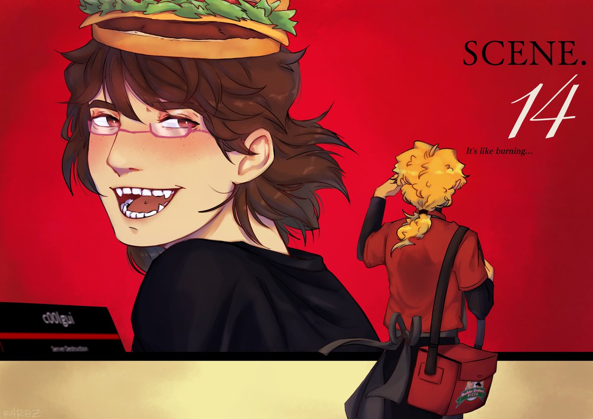 RadiantAro's tweet photo. Would you love me if I rule the world? 
[Redraw from @/_K0TTERl_'s Veil] 
#forsaken #pizzaburger https://t.co/5282YZas3V