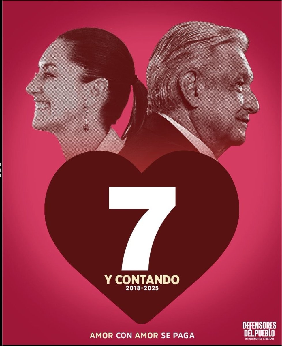 ReneSGalindo's tweet photo. Siete y contando
Un movimiento social que pacíficamente tomó el poder, una revolución que sin disparar un tiro priorizó a los pobres y ya sacó a once millones de esa condición
Falta mucho, hay reacionarios que se oponen y hasta se infiltran, pero vamos requetebien
#7YContando https://t.co/ghnGq9hFev
