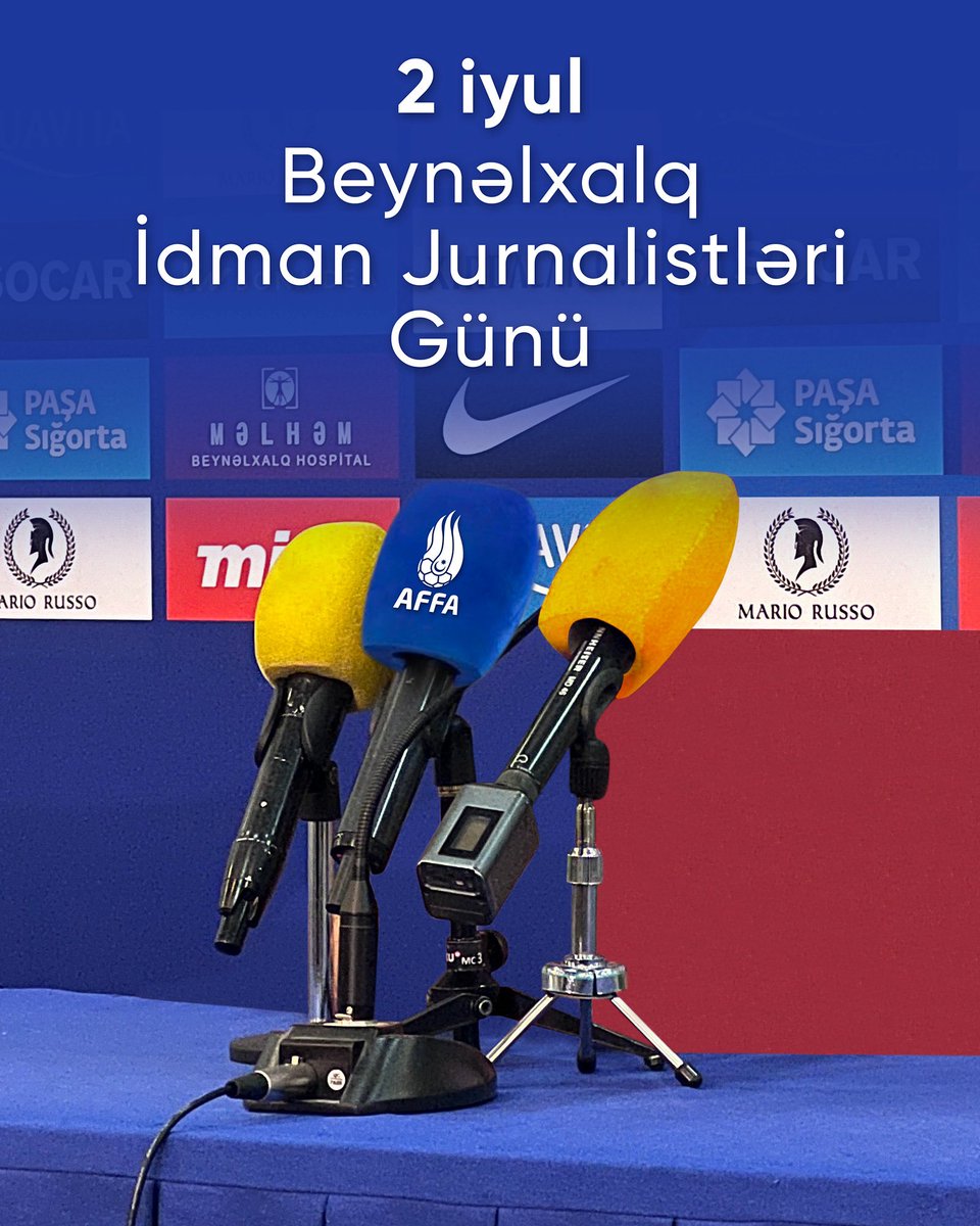 Beynəlxalq İdman Jurnalistləri Günü münasibətilə mətbuat nümayəndələrini təbrik edir və yeni nailiyyətlər arzu edirik!

#AFFA