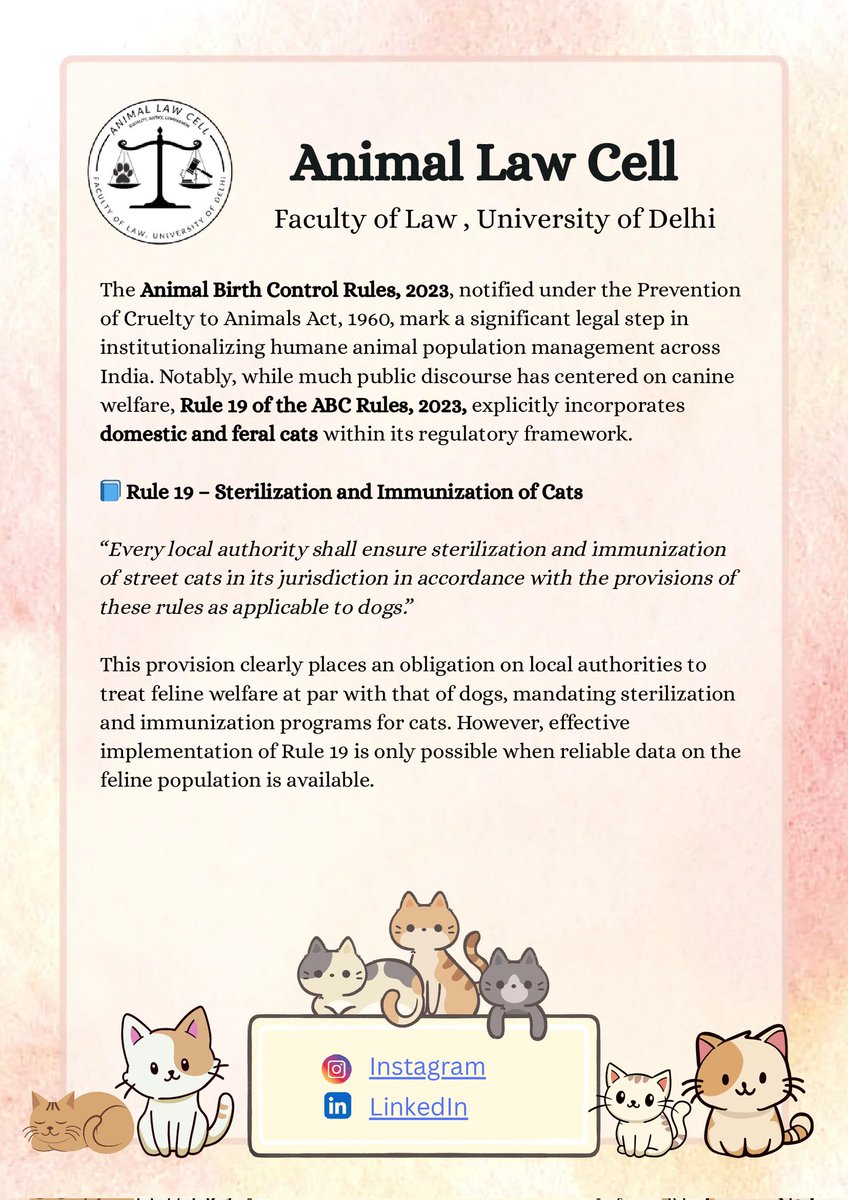 Animal Law Cell, Faculty of Law, Delhi University tweet media