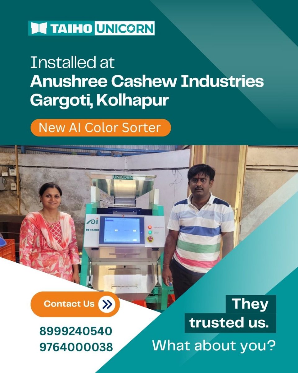 SorterUnic70896's tweet image. Smarter sorting, higher yield, and better profits – all in one powerful upgrade.

📷 Advanced AI Sorting
📷 Low Maintenance
📷 Faster Output

#magic400 #gradingmachine #gradingtechnology #unicorncolorsorter #UnicornSorter #SortingMachine #PrecisionSorting #AdvancedMachine
