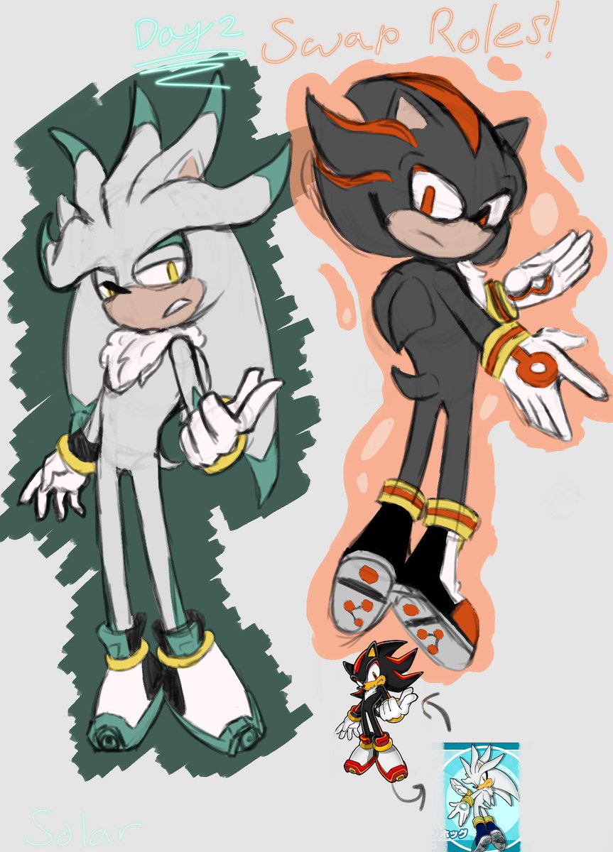 SolarTheIdiot's tweet photo. Shadilver Week Day 2
Role Swap!!  #ShadilverWk2025 https://t.co/PpuwBKMCNS