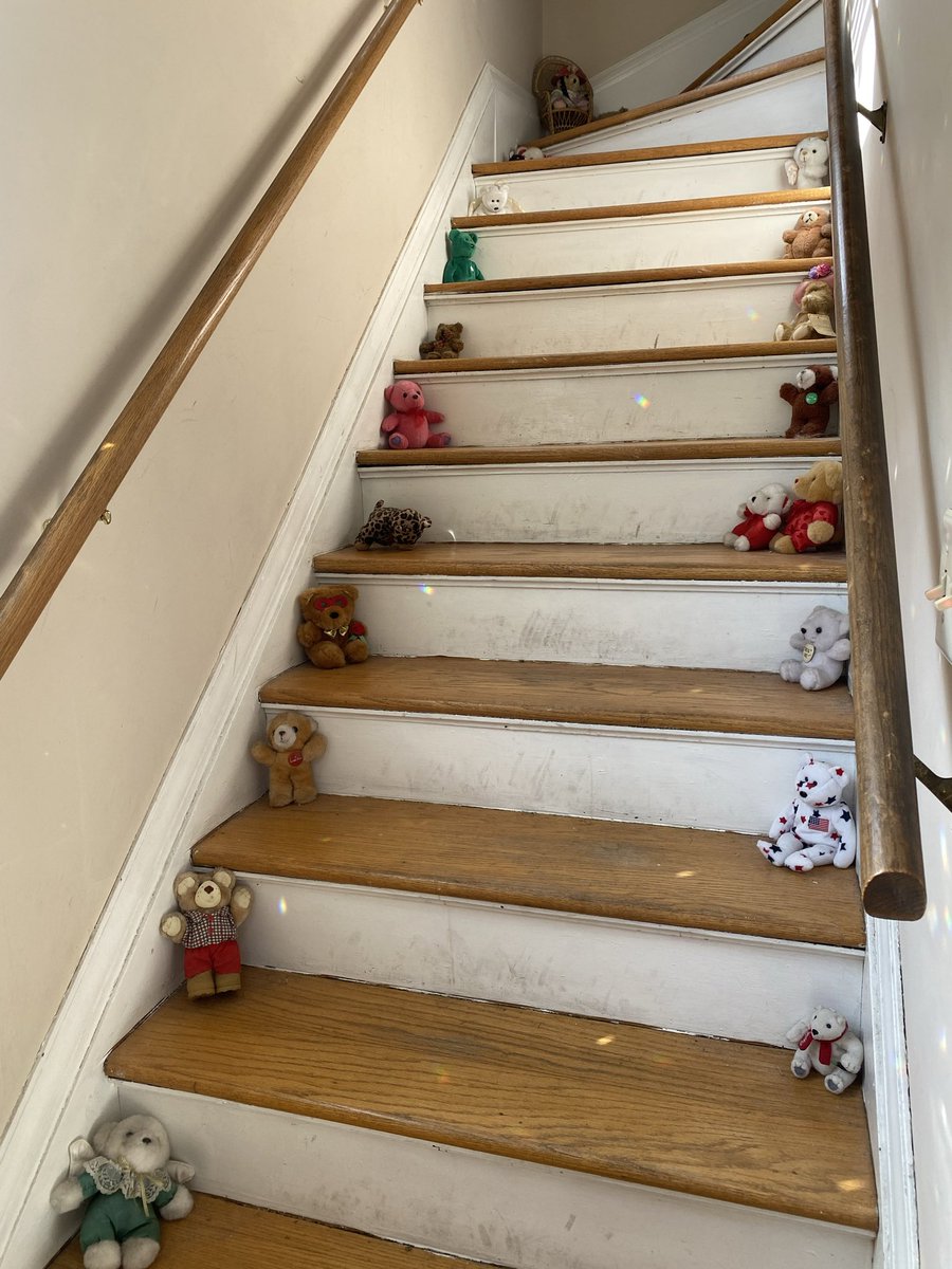 this lady had teddy bear stairs