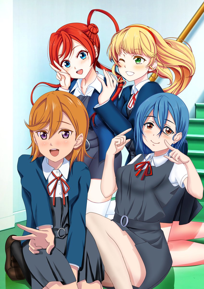 おはようございます(≧▽≦)  
水無月令和です 
7/2 札幌は曇☁のち雨☂

朝絵は
#ラブライブスーパースター 
#Liella 
#若菜四季 
#澁谷かのん  
#米女メイ 
#平安名すみれ 
マックのランチコラボ
ラブライブみたい！
四季さん出てましたね
のぞいてみようかな？

本日の作業は
〇Skeb作業！